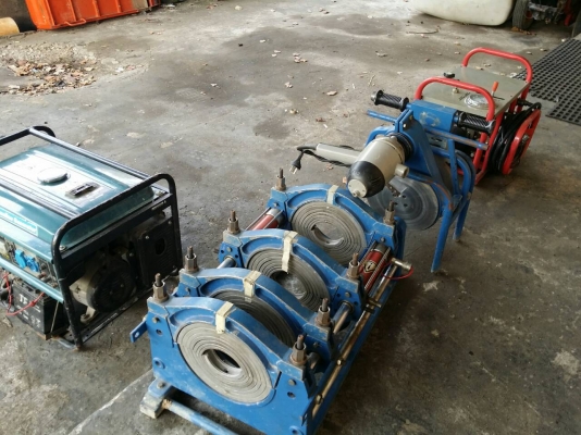 เครื่องเชื่อมท่อ HDPE ไฮโดรลิค เชื่อมท่อ 63 mm. - 250 mm. สภาพ 90\%