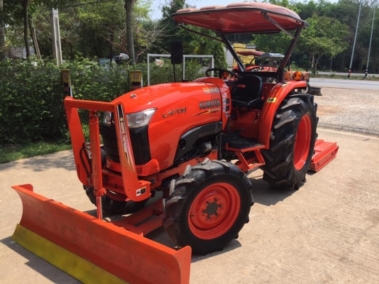 ขายรถไถ Kubota L4708(4WD) พร้อมใบมีดและเครื่องตัดหญ้าช้าง1.4ม. รถไร่ สวยๆ พร้อมใช้งาน