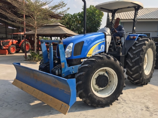 ขายรถไถ NEW HOLLAND T5060 เอกสารเล่มทะเบียน รถปี 57