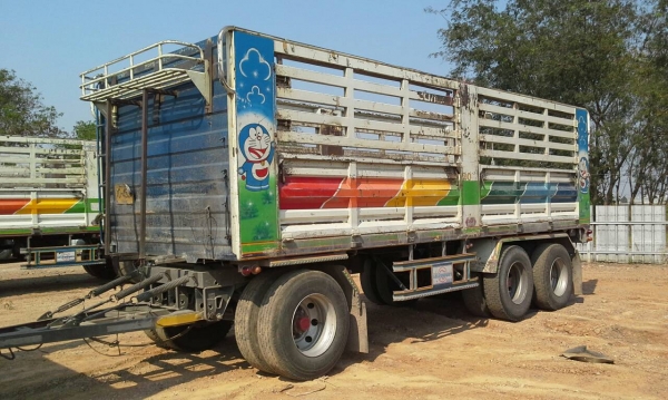 ขาย รถพ่วงไม่ดั๊มพ์/NISSAN/รุ่นCWM/320แรงม้า/ปี52/สภาพพร้อมใช้งาน