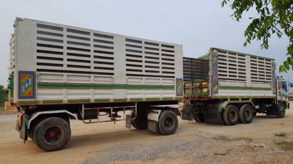 ขาย HINO MEGA 260 แรงม้า แม่ลูกดั้ม ปี 47