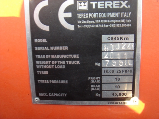 Reach Stacker TEREX CS45Km