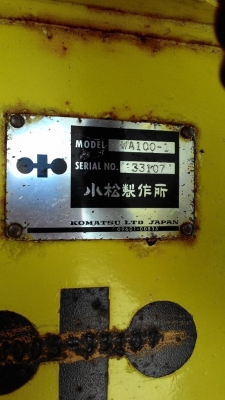 >>รถตัก KOMATRU WA100-1<<