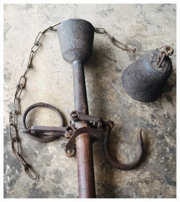 พี่ชายซื้อแล้ว..ตาชั่งโบราณ สภาพนางฟ้าเก่าเก็บ หมุดทองเหลืองครบๆ ตอกโค๊ดแท้