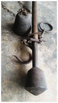 พี่ชายซื้อแล้ว..ตาชั่งโบราณ สภาพนางฟ้าเก่าเก็บ หมุดทองเหลืองครบๆ ตอกโค๊ดแท้