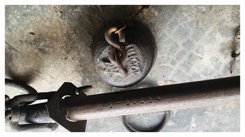 พี่ชายซื้อแล้ว..ตาชั่งโบราณ สภาพนางฟ้าเก่าเก็บ หมุดทองเหลืองครบๆ ตอกโค๊ดแท้