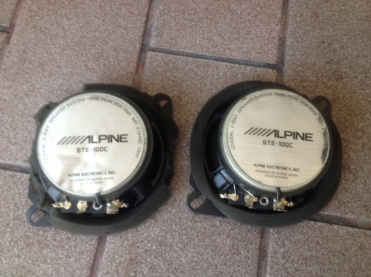 ลำโพง4นิ้ว2ทาง ALPINE STE 100 C เก่าญี่ปุ่นเเท้สภาพดี ลำโพง4นิ้ว2ทาง ALPINE STE 100 C เก่าญี่ปุ่นเเท้สภาพดี
