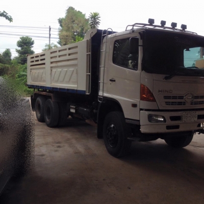ขายรถสิบล้อ Hino FM1A 330แรง ปี 53 ดั้มสามมิตร มีระบบลากพ่วง