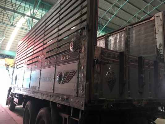 ขายรถสิบล้อ ISUZU DECA FXZ320แรง ปี49 แม็คโหลดดั้มคอกเกษตรมิเนียมชุดใหญ่ อู่ ส.สมบัติ พ่วง22ล้อยาง 80\%ทั้งแม่ลูก รถสวยเดิมๆ