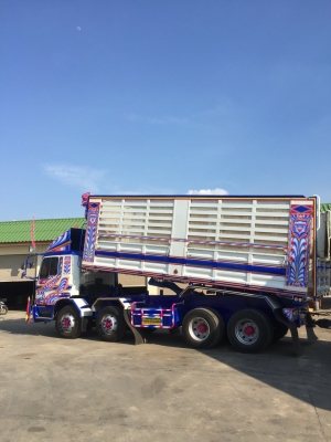 ขายรถ 12 ล้อ 2 เพลา แม่เดี่ยว กระบะเหล็กคอกเกษตรดั้ม อู่.มีโชครุ่งเรืองกิจ HINO PROFIA เครื่อง P11C-325 แรง รถสวย ยางใหม่ 12 เส้น ราคา1550000 สนใจรีบจองด่วน