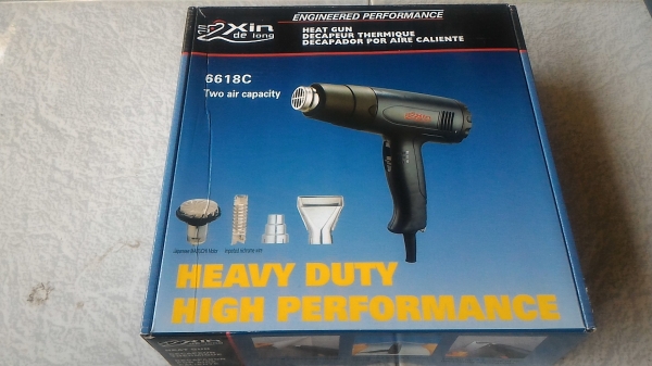 ปืนเป่าลมร้อน ZXIN ขนาด 1700 W. ของใหม่พร้อมใช้ มีหัวบังคับลมให้สองแบบ