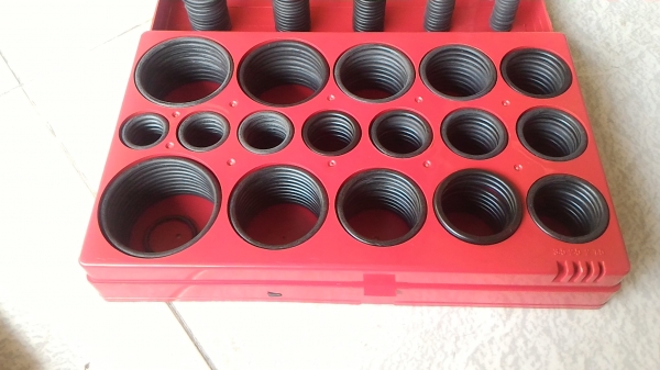 ชุดโอริ่ง ยี่ห้อ OSAKA จากญี่ปุ่น มีจำนวน 419 ชิ้น มีครบทุกขนาด เริ่มที่ขนาดโต 3  -  50 มม.