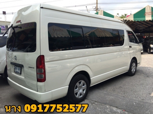 ขายรถตู้ดีเซล2.5ปี13เกียMT สีขาว หุ้มเบาะสามแถวหนัง