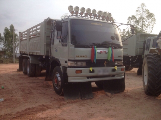 ขายรถบรรทุกสิบล้อดัมพ์ Hino 3H เครื่องเดิม 195 แรง 2 เพลา กระบะดัมพ์สามมิตรแท้ ยางดี แชสซีสวย ทะเบียนพร้อม