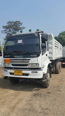 ขายรถบรรทุก ISUZU เครื่อง 320 แรง ปี 50 แม่ลูกกระบะดัมพ์สามมิตร ลูก 3 เพลา ทะเบียนพร้อม มี 2 พ่วง