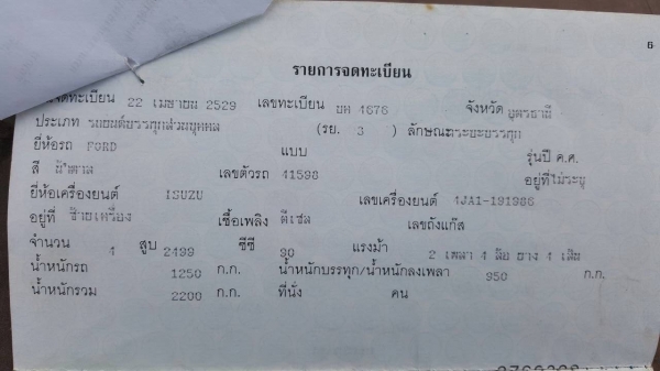 ขายตามสภาพ รถกระบะ FORD เครื่อง ISUZU 90 HP คัสซีมีปะดาม เล่มทะเบียนครบ ขายตามสภาพ รถกระบะ FORD เครื่อง ISUZU 90 HP คัสซีมีปะดาม เล่มทะเบียนครบ