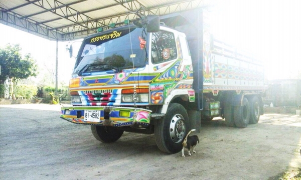 ขายรถบรรทุกสิบล้อดัมพ์ Mitsubishi M6 FN627 เครื่อง 240 แรง 2 เพลา กระบะดัมพ์มิเนียม ทะเบียนพร้อม