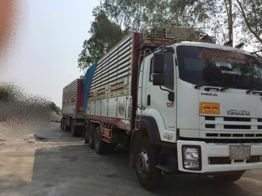 ขายรถสิบล้อ ISUZU DECA FXZ360แรง ปี53 พ่วงแม่ลูกดั้มมิเนียม คอกเกษตร อู่ สหกิจ รถสวยพร้อมใช้งาน