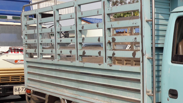 กระบะสแตนเลสทั้งลูก ยกลงจาก Isuzu NKR สภาพพร้อมใช้