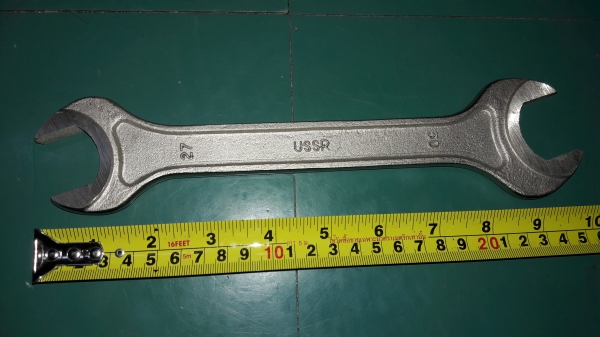 ขายประแจปากตายรัสเซียเบอร์27/30งานเก่าเก็บ USSR Made in Rusia.