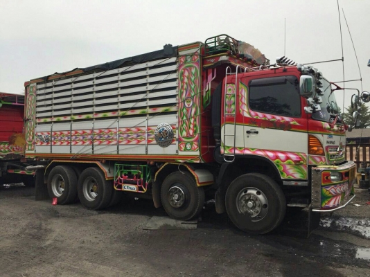 ขายรถบรรทุกพ่วง 24 ล้อ  HINO เครื่อง 344 แรง ปี 53 กระบะดัมพ์มิเนียมอู่ซีทีทรัค รถสวย ยางเต็ม ราคา 2,550,000 บาท สนใจติดต่อกุ้งบาง 098-324-8078