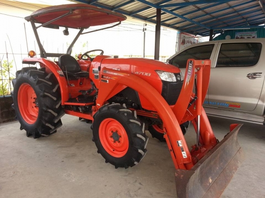 คูโบต้า L4708 4 WD อุปกรณ์ 3 ชิ้น ใบมีดตราช้าง ผานตราช้าง DH246F  โรตารี่ตราช้าง RX182 Fทำงาน 460 ชั่วโมง