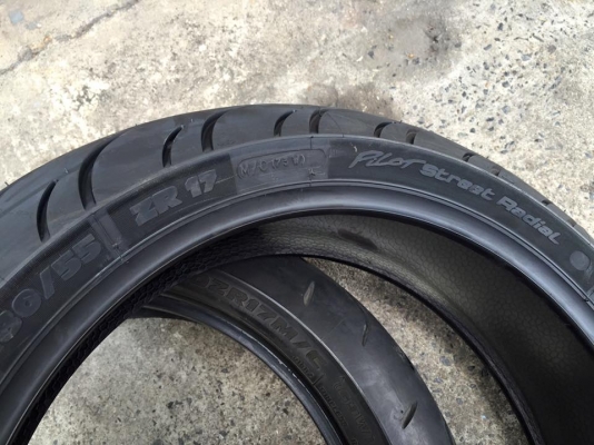 ยางใหม่ Michelin pilot street radial 120/70ZR17ปี15 - 180/55ZR17 ปี16 ยางใหม่ Michelin pilot street radial 120/70ZR17ปี15 - 180/55ZR17 ปี16