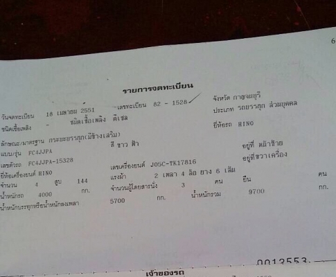 ขายHINO MEGA FC ปี51