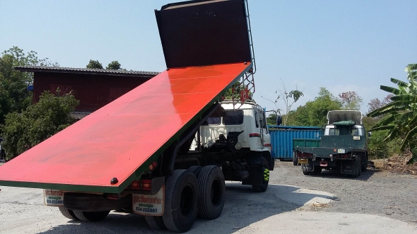 ขายรถบรรทุก สิบล้อฮีโน่ 1 เพลาพื้นเรียบ ดั้มได้