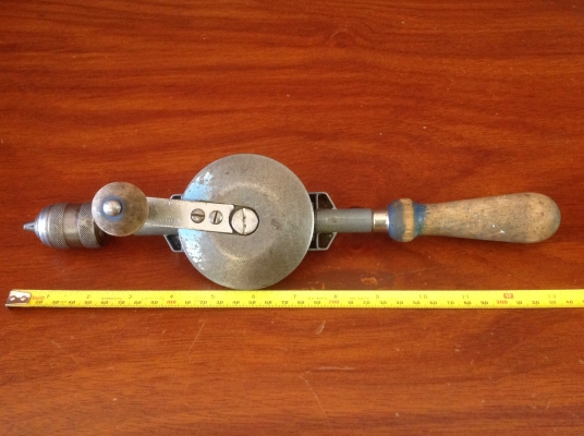 ขายสว่านมือหมุน Vintage Footprint by Sheffield England 13" no.150