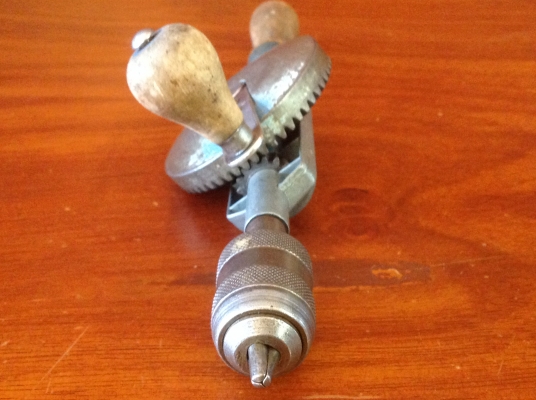 ขายสว่านมือหมุน Vintage Footprint by Sheffield England 13" no.150