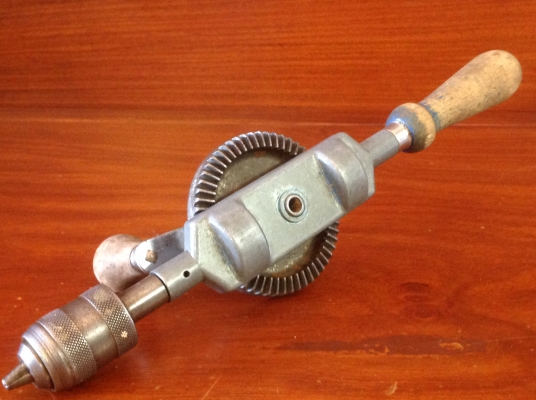 ขายสว่านมือหมุน Vintage Footprint by Sheffield England 13" no.150