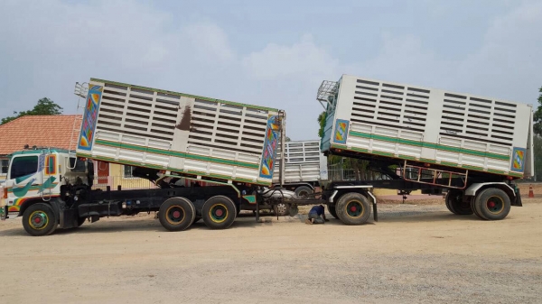 ขาย HINO MEGA 260 แรงม้า แม่ลูกดั้ม ปี 47