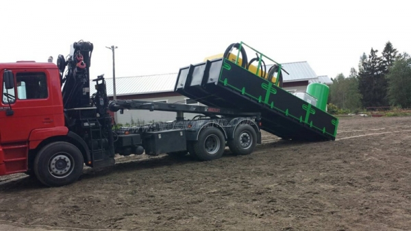 รถบรรทุกติดเครน+สไลด์ 10 ล้อ ยี่ห้อ MAN   รุ่นปี 1998