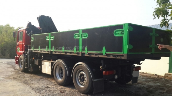 รถบรรทุกติดเครน+สไลด์ 10 ล้อ ยี่ห้อ MAN   รุ่นปี 1998