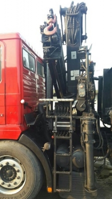 รถบรรทุกติดเครน+สไลด์ 10 ล้อ ยี่ห้อ MAN   รุ่นปี 1998