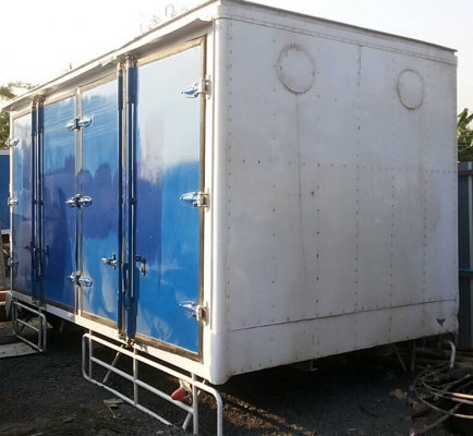 ขายด่วน ตู้แห้ง 10 บานความยาว 4.60 เมตรสภาพดีพร้อมติดตั้งพร้อมใช้งานได้เลยครับ ถอดจากรถบรรทุกหกล้อ NPR 120 ราคาต่อรองได้ครับ