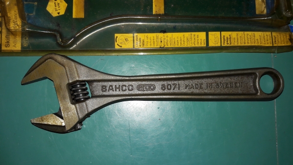 ขายประแจเลื่อน BAHCO ergo8071  8" MADE IN SWEDEN.ใหม่เก่าเก็บแท้