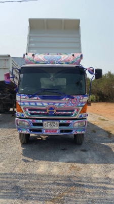 ขายรถบรรทุกสิบล้อดัมพ์ Hino mega เครื่อง 260 แรง ปี 47 กระบะดัมพ์สามมิตร ยางใหม่ รถสวยพร้อมใช้งาน