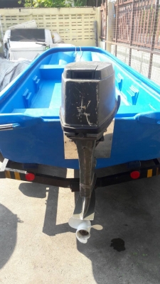 เรือไฟเบอร์ 3 ลอนพร้อมเครื่อง 25 แรง