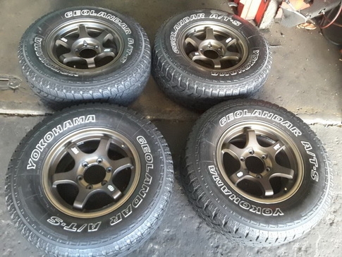 TE37 + Yokohama AT 265/70/16 ปี10 สวยๆ 1ชุด