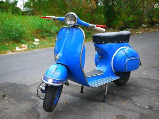 ขาย Vespa 64 อินเดีย หัว 59 พร้อมทะเบียนแท้โอนขนส่ง สีทำมาใหม่ไม่มีผุสภาพสวยมาก