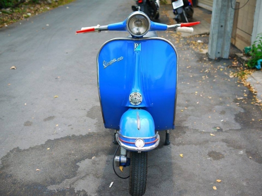 ขาย Vespa 64 อินเดีย หัว 59 พร้อมทะเบียนแท้โอนขนส่ง สีทำมาใหม่ไม่มีผุสภาพสวยมาก