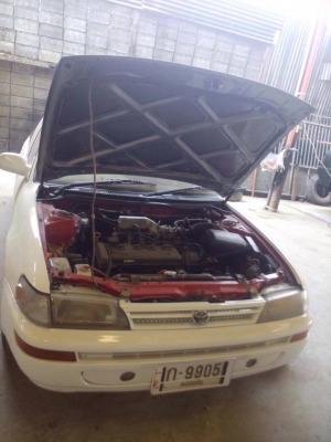 1994 TOYOTA COROLLA, 1.3 GLi โฉม สามห่วง ปี 92-95 สี ดำ เกียร์ออโต้ ติดแก๊ส LPG โอนไม่ได้ต่อได้