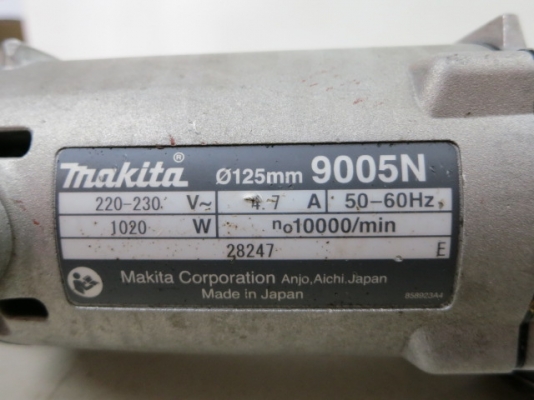 เจียร 5 นิ้ว Makita รุ่น 9005N 1020 w ญี่ปุ่นแท้ สภาพใหม่ ขายถูก