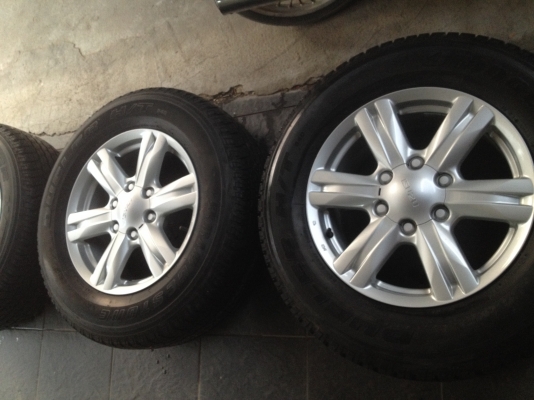 ขายล้อแม็กพร้อมยาง ISUZU MU-X ขอบ 17 สภาพใหม่พร้อมยาง Bridgestone 255/65R17 ยางปลายปี 13 ขายล้อแม็กพร้อมยาง ISUZU MU-X ขอบ 17 สภาพใหม่พร้อมยาง Bridgestone 255/65R17 ยางปลายปี 13