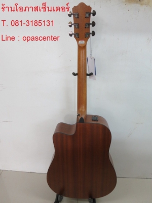 4,100.-กีต้าร์โปร่งเว้าไฟฟ้า Mantic รุ่น AG-370c SB สีซันเบิร์สด้าน สวยมาก ของใหม่ มือหนึ่ง EQ อย่างดี