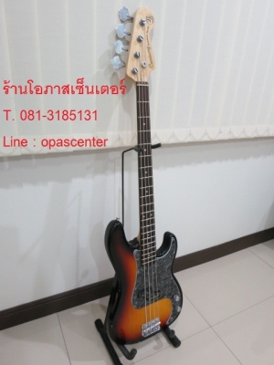 เบสไฟฟ้า 4 สาย Century ของใหม่ สีซันเบิร์ส ทรง Precision Bass ขายถูก