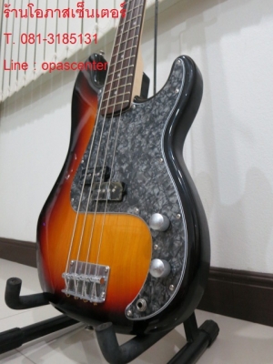 เบสไฟฟ้า 4 สาย Century ของใหม่ สีซันเบิร์ส ทรง Precision Bass ขายถูก
