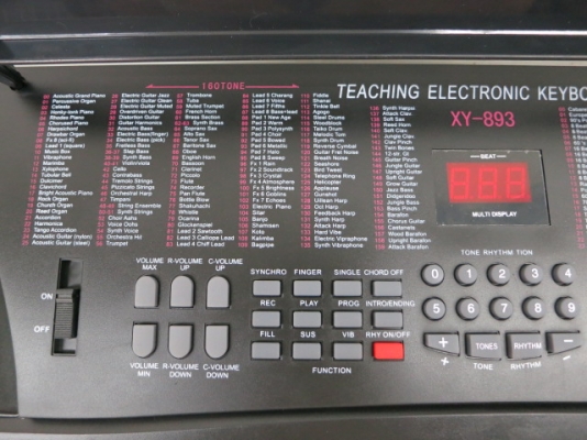 Keybord XIN YUN รุ่น XY-893 ตัวใหญ่ 54 Key ของใหม่ มีไมค์ ที่รองโน้ต หม้อแปลง คู่มือ
